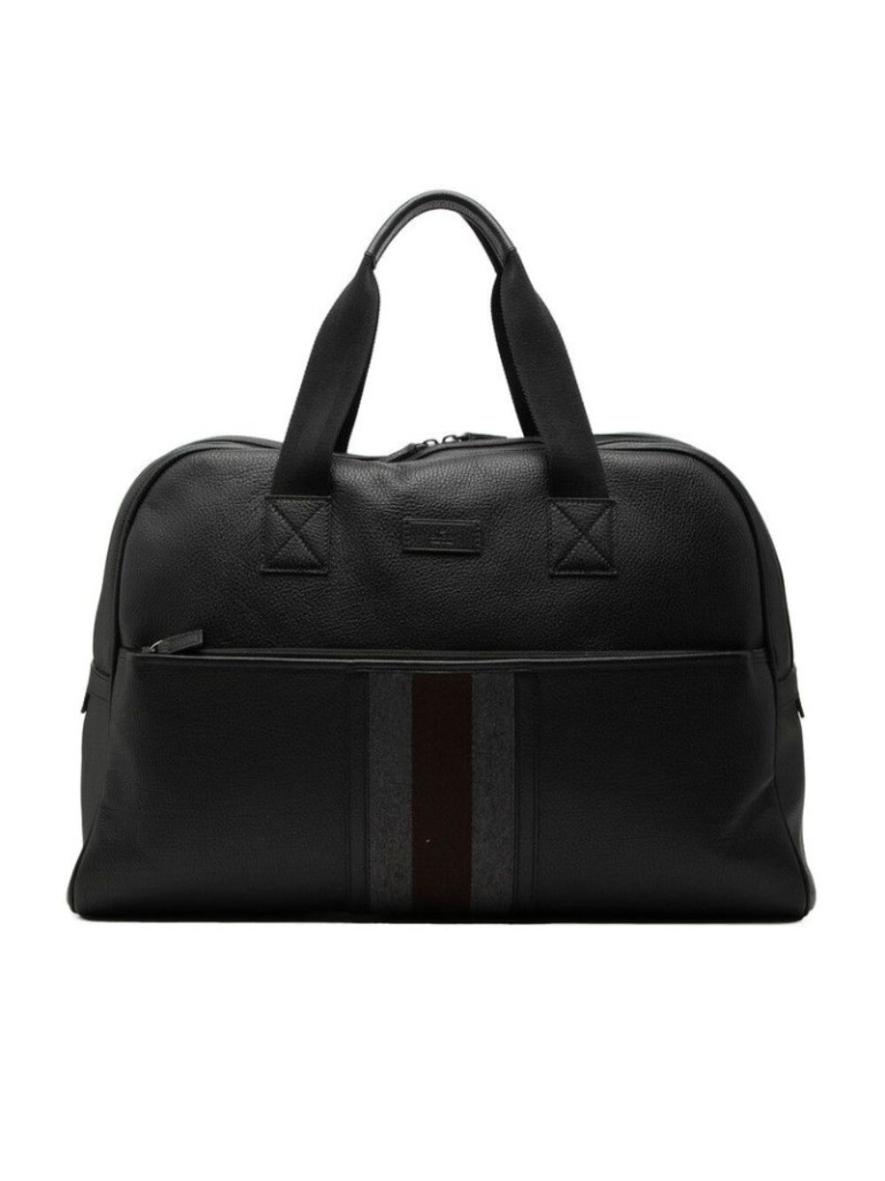 Gucci Sherry Line Boston Bag Black Gray Brown Leather - Picture 2 of 7